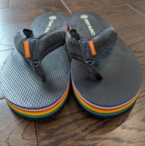 Tory Burch rainbow flip flops 10